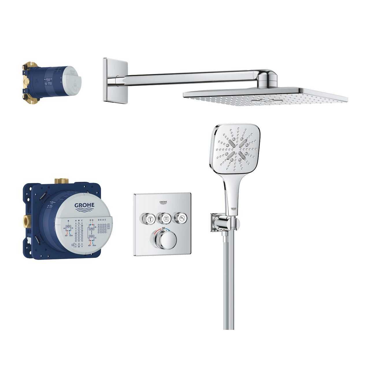 Grohe Grohtherm SmartControl Podtynkowy zestaw prysznicowy