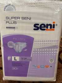 Подгузники для взрослых Super Seni Plus 30шт L Памперсы