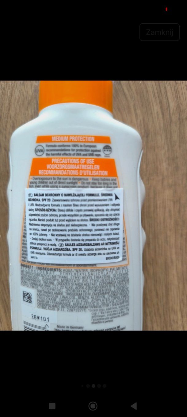 Balsam ochronny Garnier SPF 20