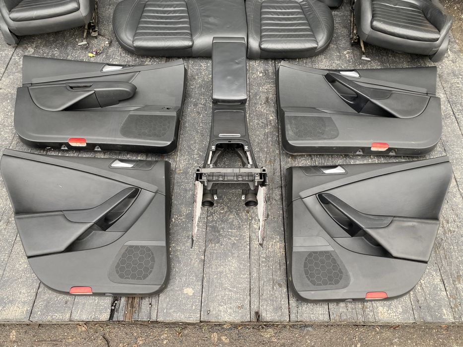 салон passat b6 сидушки сидіння чорний шкіра Пассат Б6