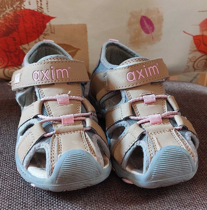 Sandały buty 29 sportowe wkł. SKÓRA rzep miękkie AXIM 1116