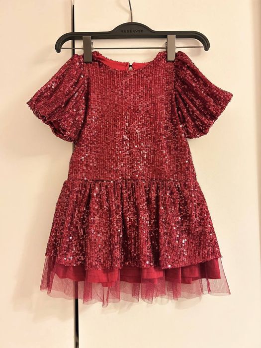 Святкова сукня для дівчинки 1 рочок 
В паєтки (є підкладка