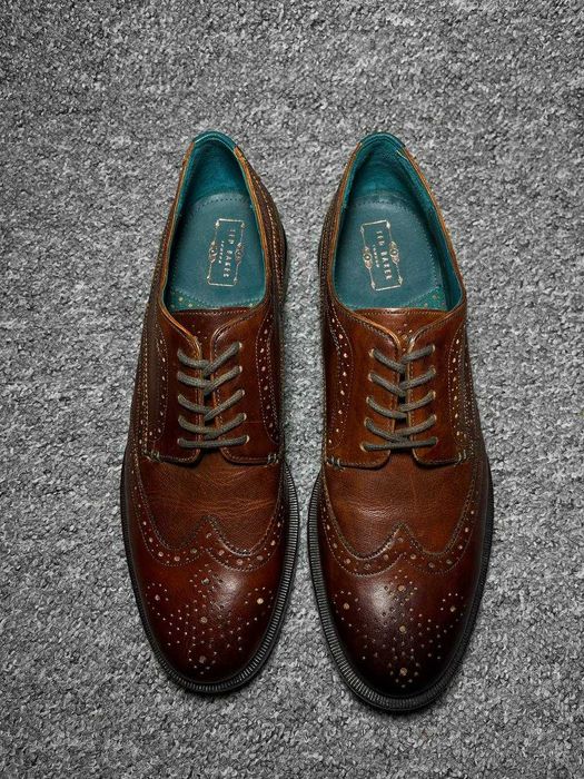Чоловічі броги туфлі челсі TED BAKER Senape Leather Wingtip 44.5(28.5)
