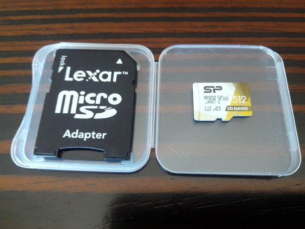 Cartão de memória Micro SD 512GB U3V3 (Vídeo 4K UHD) + adaptador Lexar