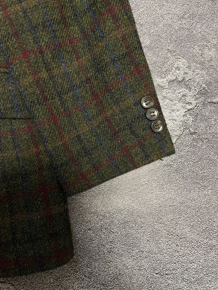 Чоловічий вовняний піджак блейзер harris tweed wool blazer