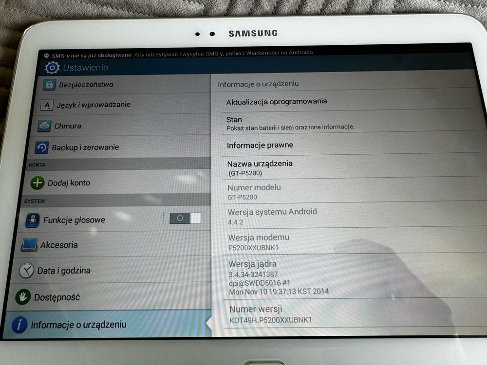 Tablet Samsung Galaxy Tab 3 GT-P5200