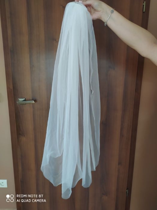 Okazja! Piękna suknia ślubna z welonem