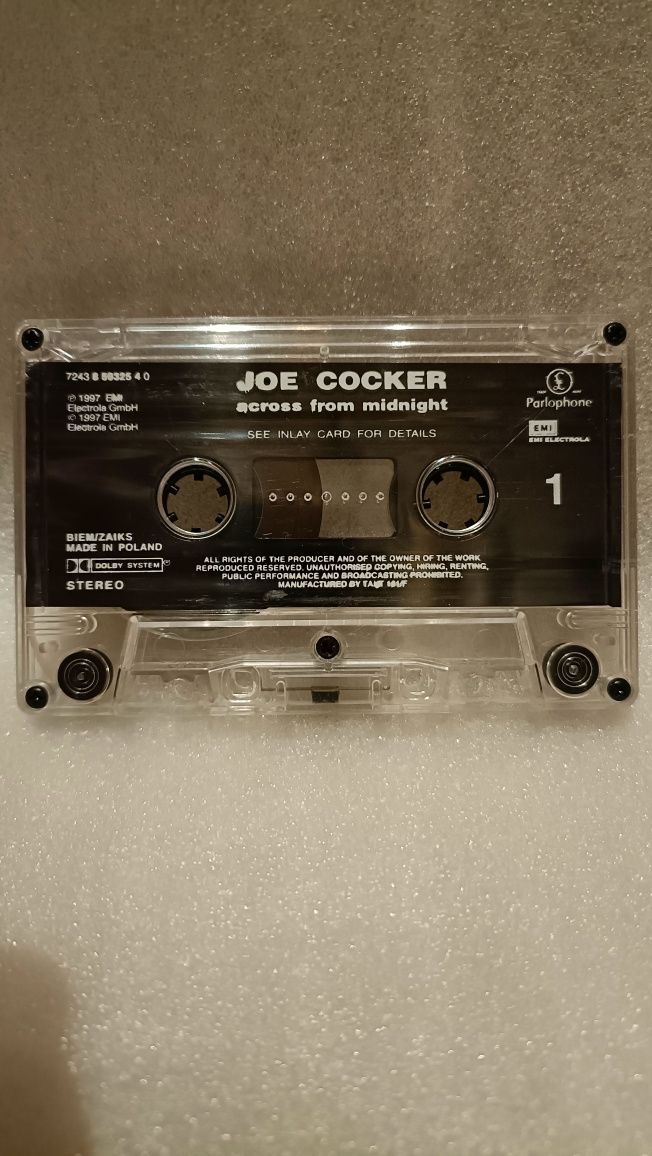 Joe Cocker "across from midnight" na kasecie