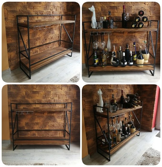 Barek na alkohol STARE DREWNO Loft Rustic Retro HandMade