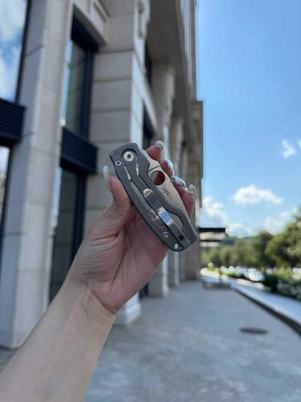 Ніж Spyderco PITS 2 Slipit Knife Matte Titanium Satin M398 C269TIP