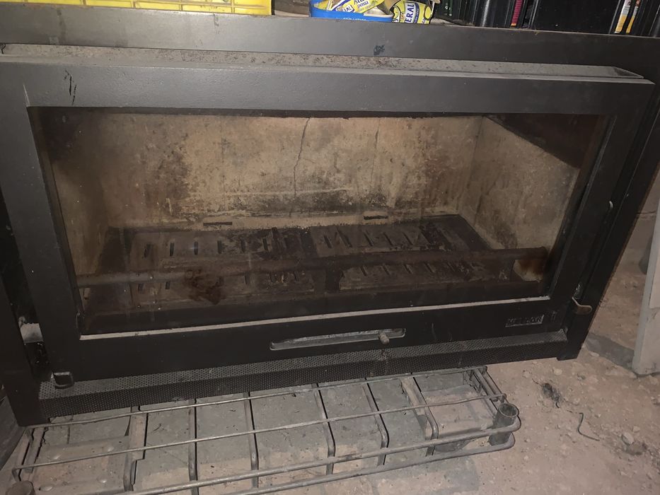 Recuperador a lenha grande: 1 metro de largura e 60