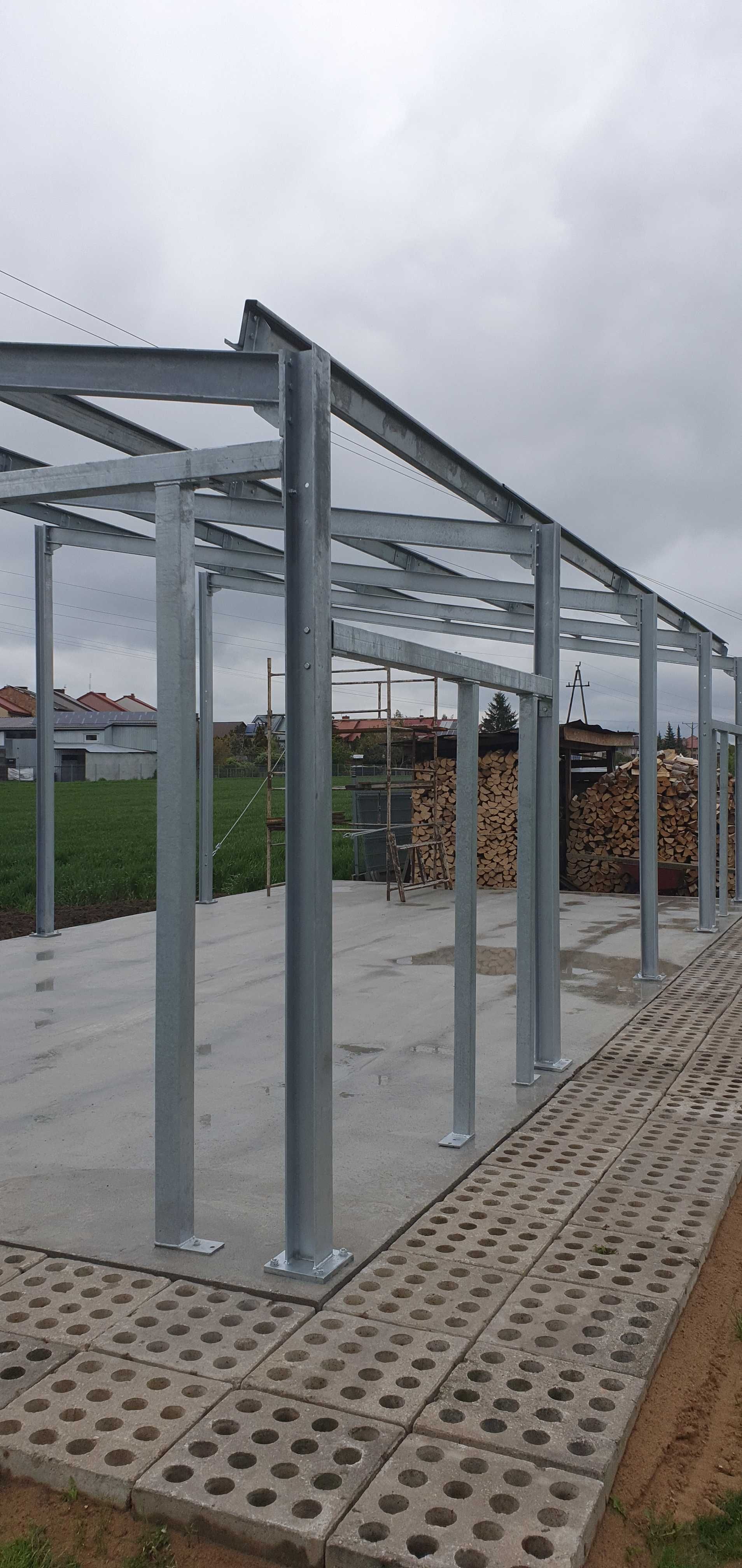 hala, wiata, warsztat, garaż, 72 m2, 6m x 12m, h= 3 i 4m, jednospadowy