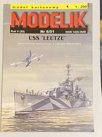 Model kartonowy Modelik USS „Leutze”