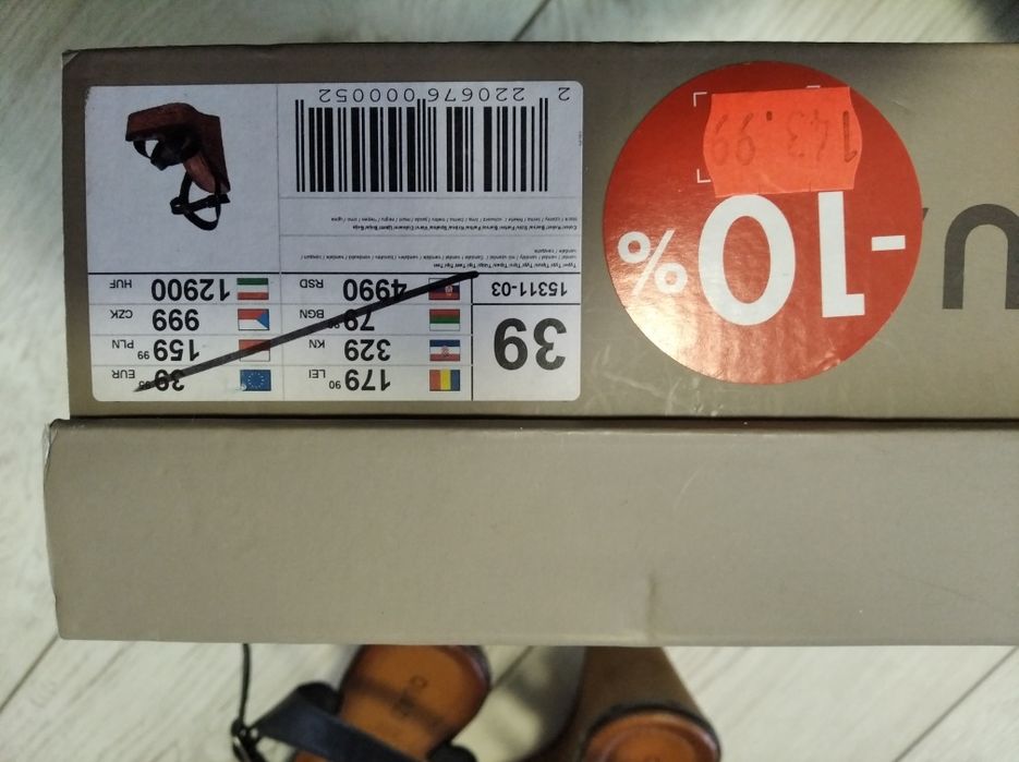 Sandały 39 na koturnie koturny CCC Quazi odcienie brązu