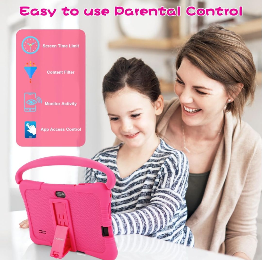 Tablet Veidoo Kids, 7-calowy tablet z systemem Android dla dzieci, 2 G