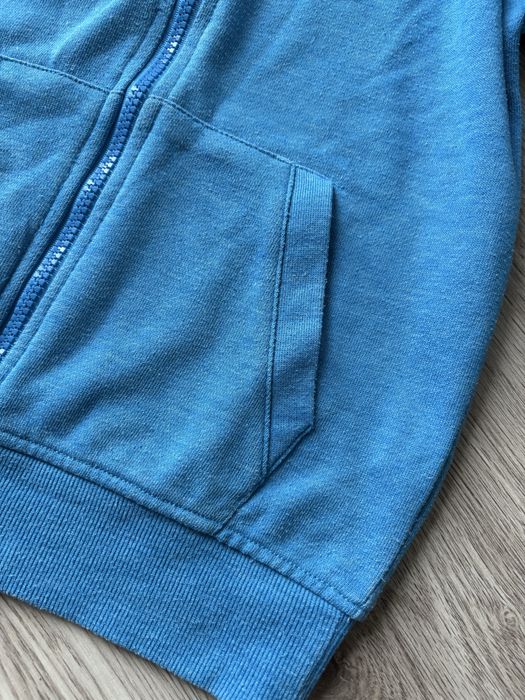 Bluza niebieska Reserved na zamek 134 z kapturem zasuwana
