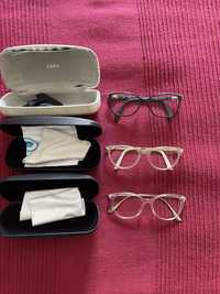 3 pares de oculos graduados