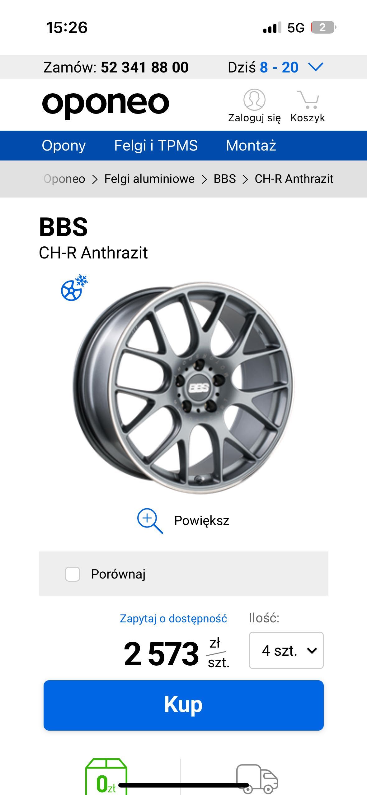 BBS CH R BBS 18 8,5 j felgi 5x112 VW Audi OZ 18”