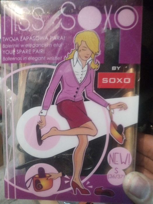 Miss Soxo Zapasowa para Balerinki z etui mix  rozmiarów