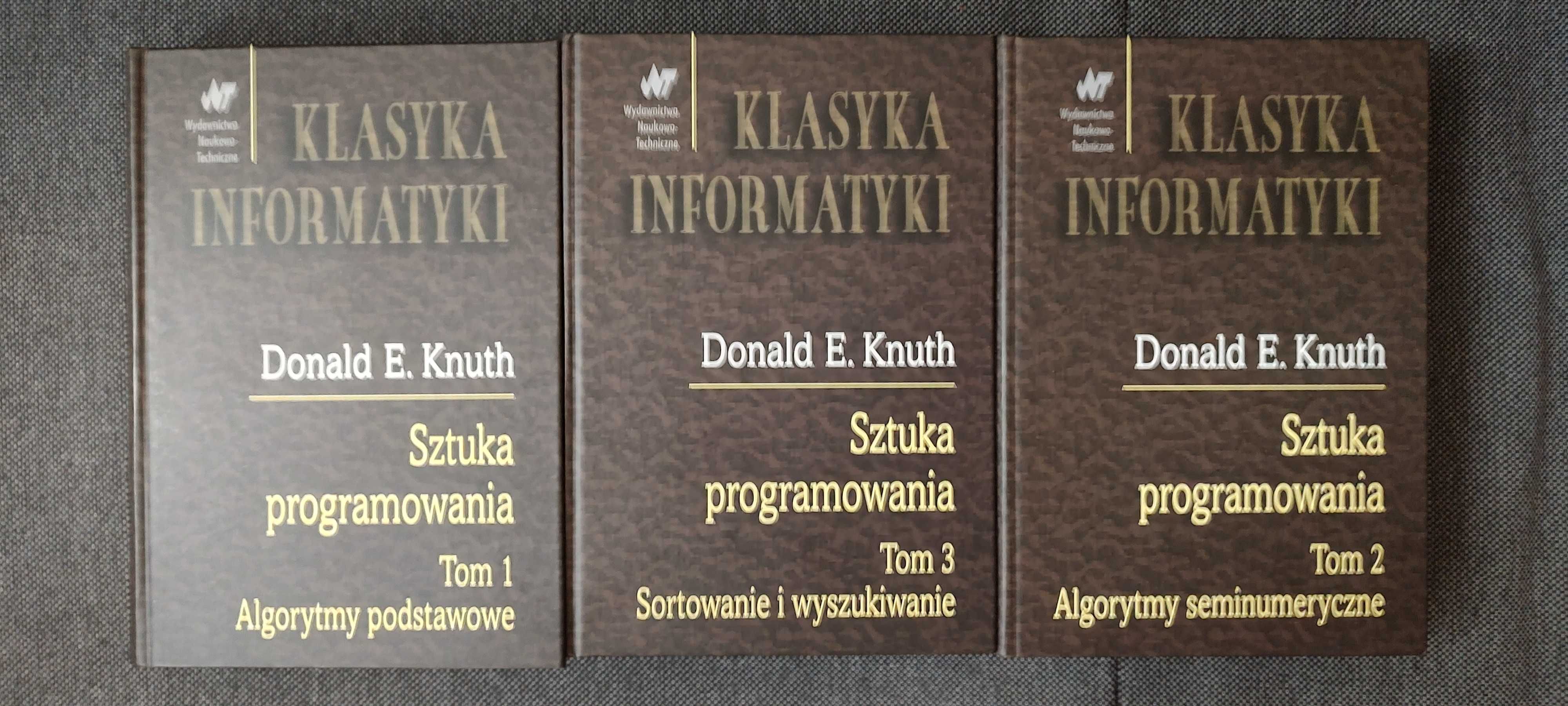 Sztuka programowania - Tomy 1-3. Donald E. Knuth. Klasyka Informatyki
