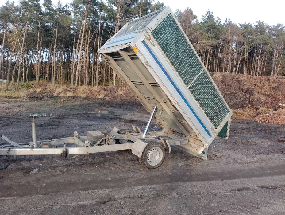 Przyczepka Jednoosiowa wywrotka DMC 750 KG zarejestrowana kiper