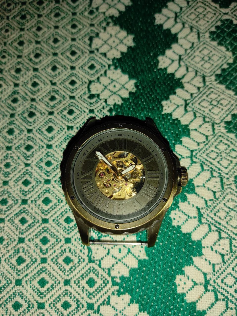 Наручные часы механические с автоподзаводом Shenhua 9669 скелет