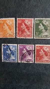 Znaczki pocztowe Królowa Elżbieta II  Australia.l