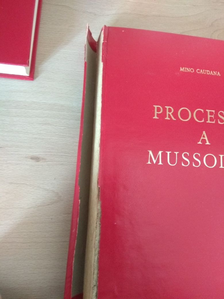 Mino Caudana Processo a Mussolini Roma 3 tomy włoski