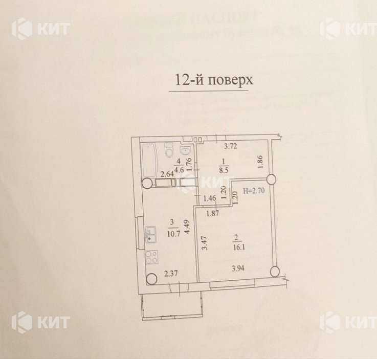 1к. 41м2. Нові дома (Новые дома, ЖК Петра Григоренко). 123734