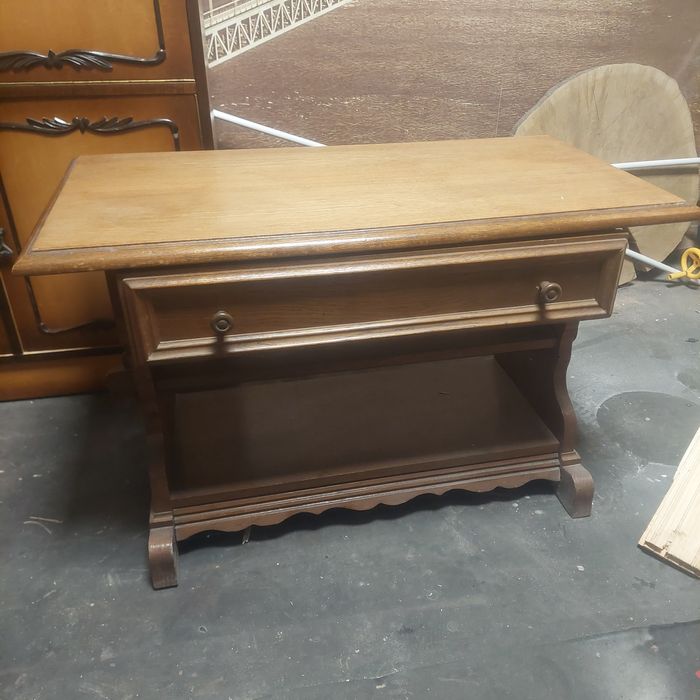 Ława  z PRL z szufladka