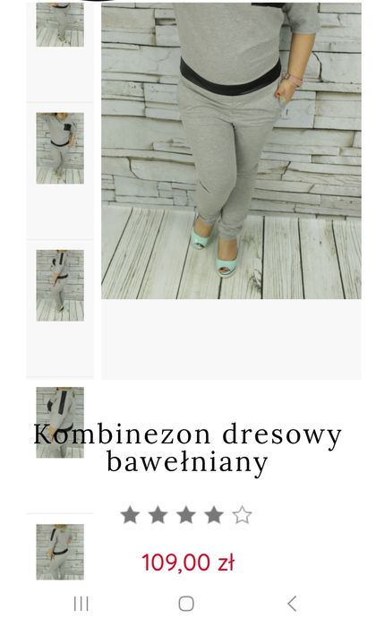 Kombinezon dresowy M szary