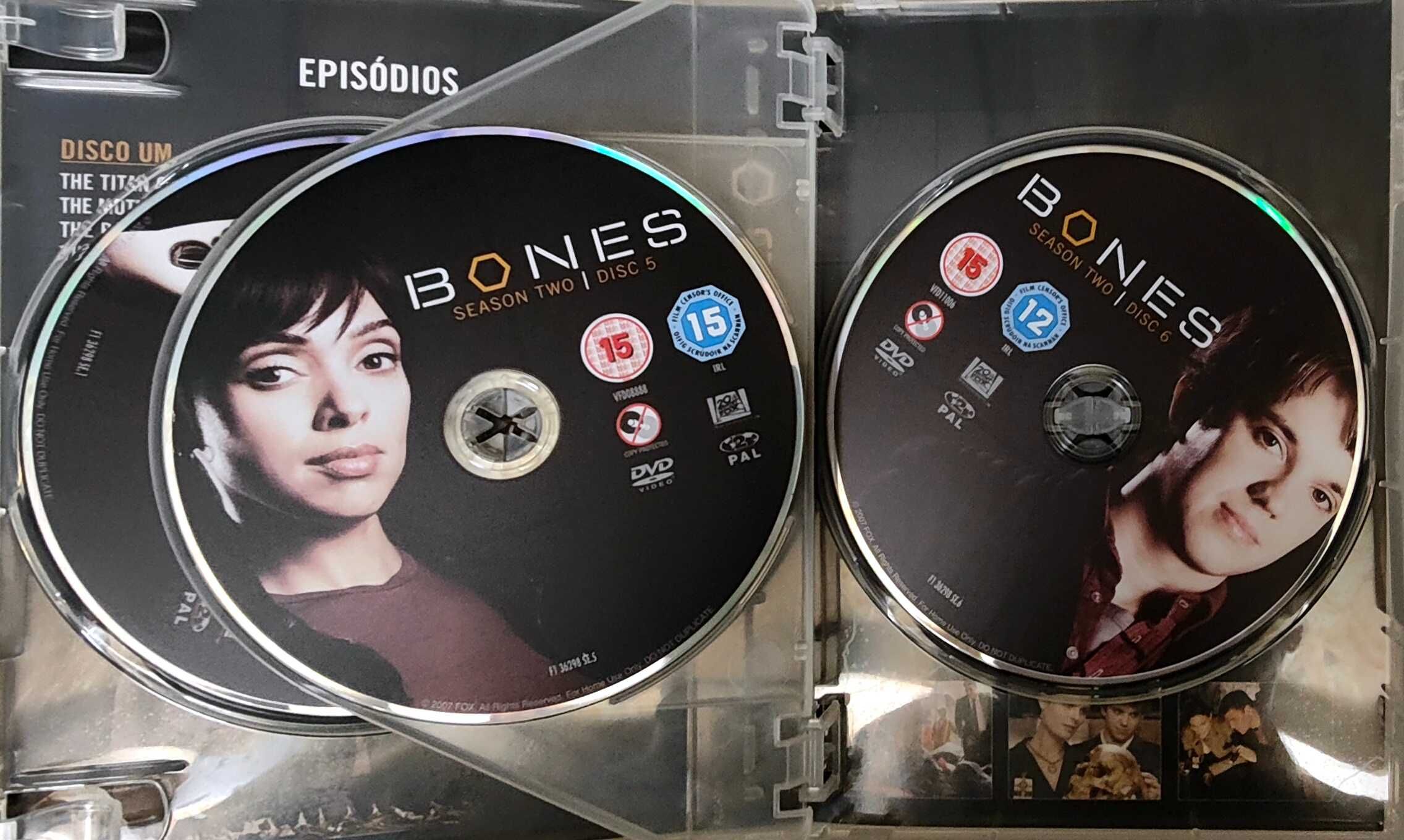 S5-DVD séries - Bones;  donas de casas desesperadas; Sem rasto