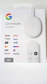 Przystawka SMART TV GOOGLE Chromecast 4.0 Google TV Full HD NOWY !!!