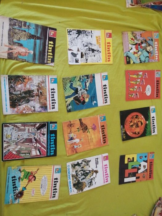 Tintin BDs  e  "As Aventuras de Tintim"