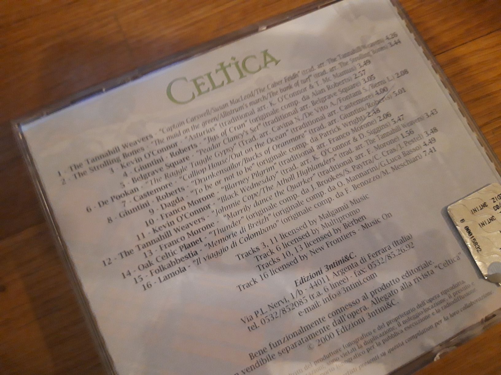 CD Celtica - Tannahill Weavers, Strolling Bones, Kevin O'Connor, etc.