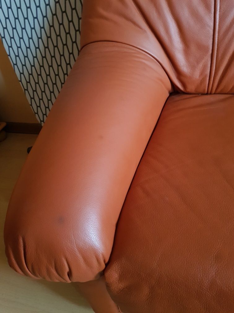 Sofa dwuosobowa plus pufa