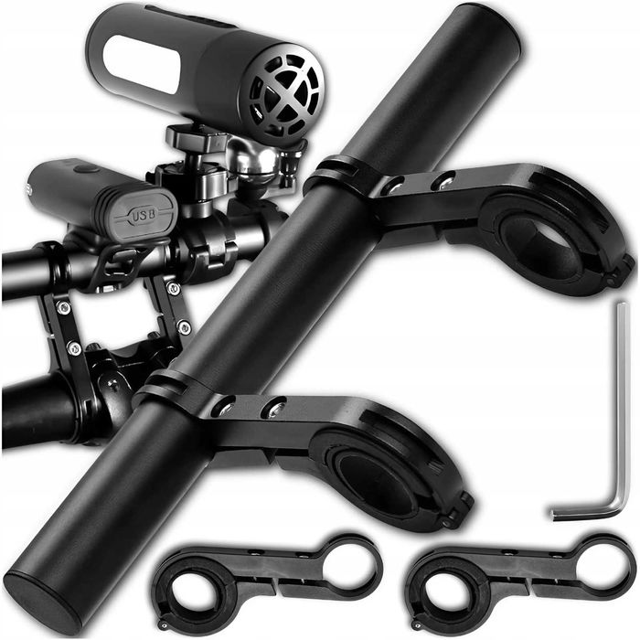 dodatkowy uchwyt rowerowy przedłużenie kierownicy lekki solidny 20cm