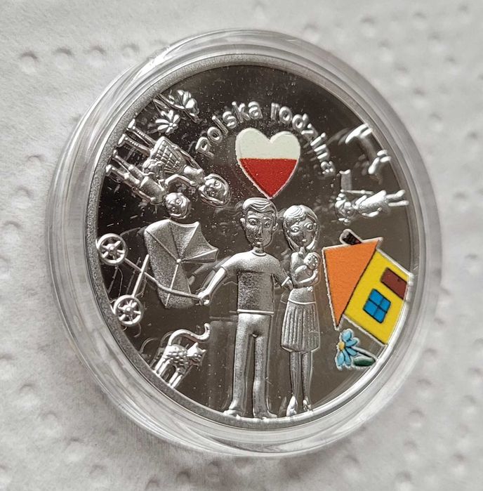 Kolekcjonerskie 10 zł 2023 r. W Polskę wierzę - Polska rodzina