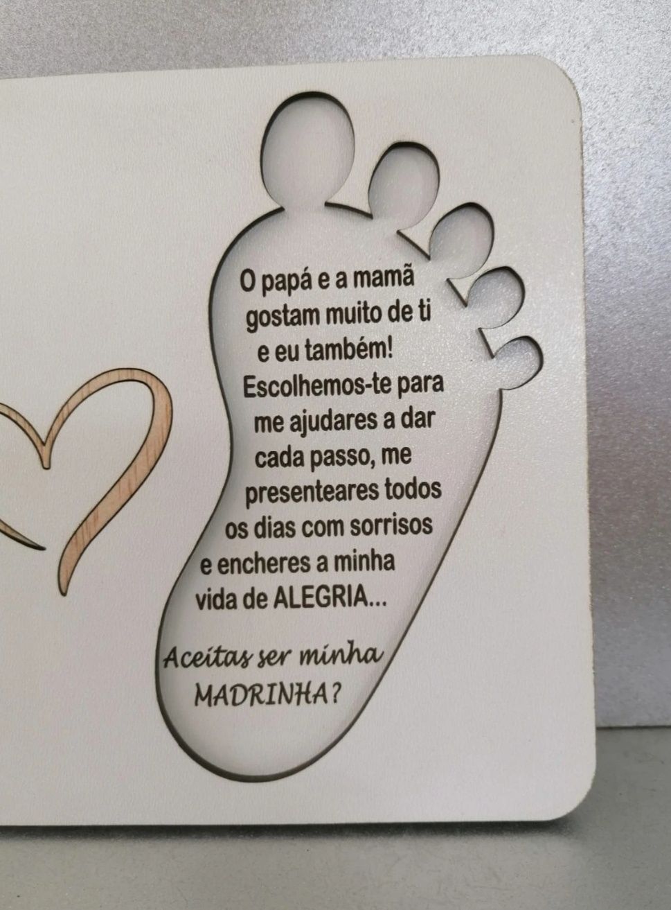 Moldura pedido de padrinhos