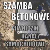 Solidne Szamba-Zbiorniki betonowy Piwniczki Kanały samochodowe