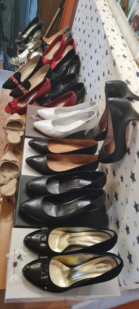 George Bonelli 41 skóra buty czółenka