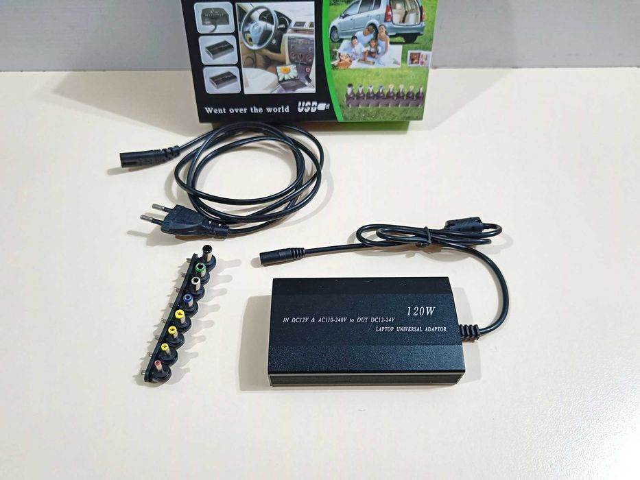 Універсальний зарядний пристрій для ноутбуків 120W