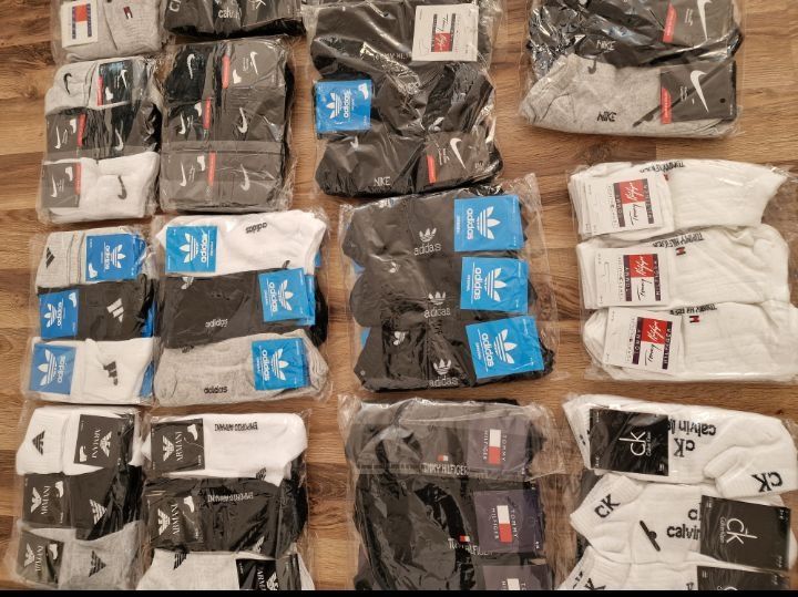 Skarpetki Męskie 12par Tommy Nike Adidas Armani CK