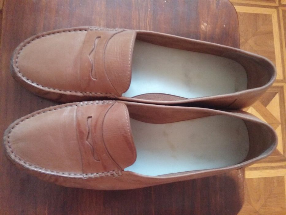 Мокасины, туфли, слипоны "Clarks", р.41, натур кожа
