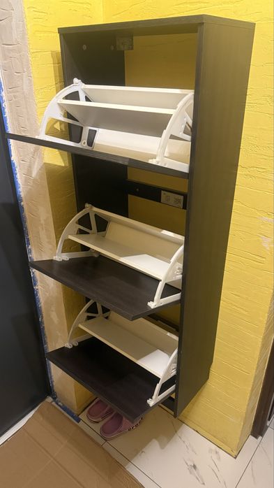 Szafka na buty ikea BISSA 3 przegrody