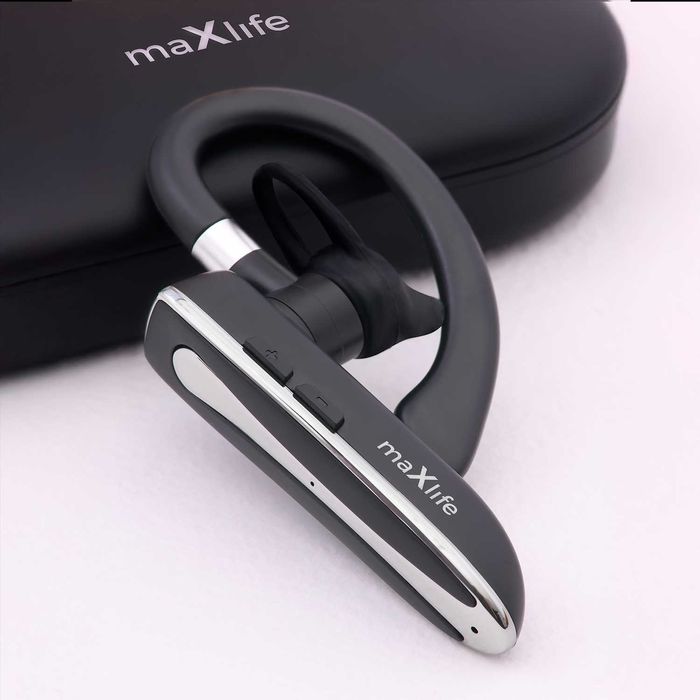 Słuchawka Bluetooth Maxlife Z Etui Ładującym/Mocna Bateria! Na Prezent