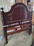 Cama colchão estrado