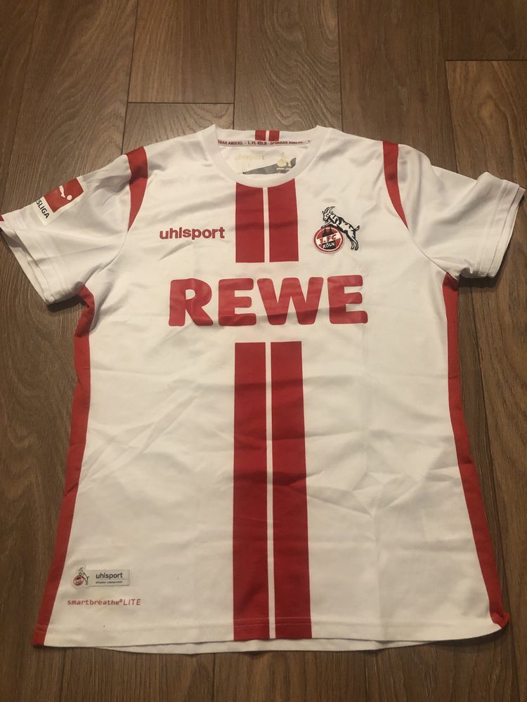 Koszulka piłkarska FC KOLN marki Uhlsport. Numer 27 Anthony Modeste.