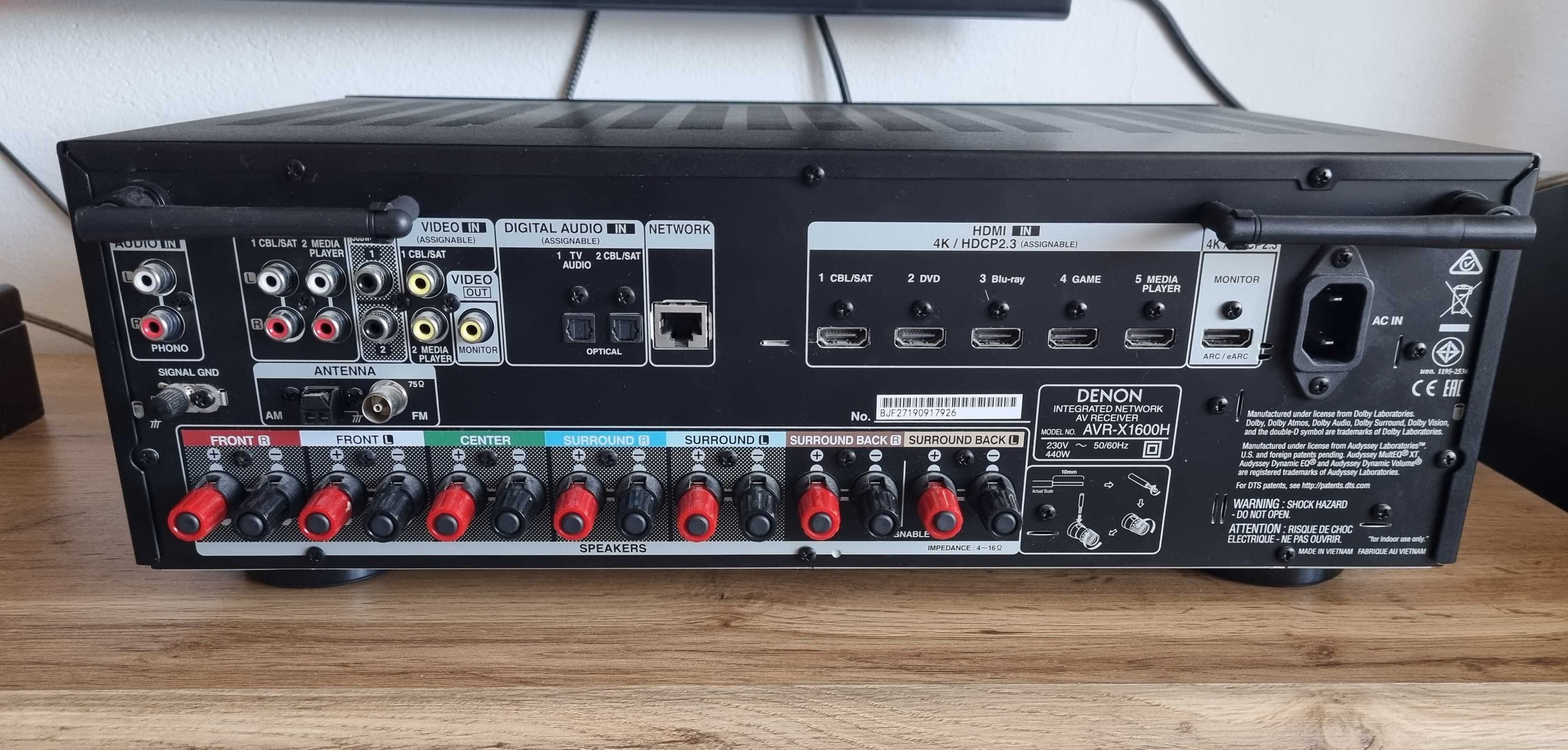 Amplituner Denon AVR-X1600H