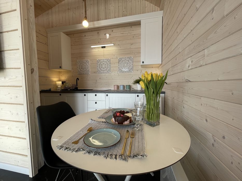 Domek 2 osoboy z banią na tarasie na Walentynki